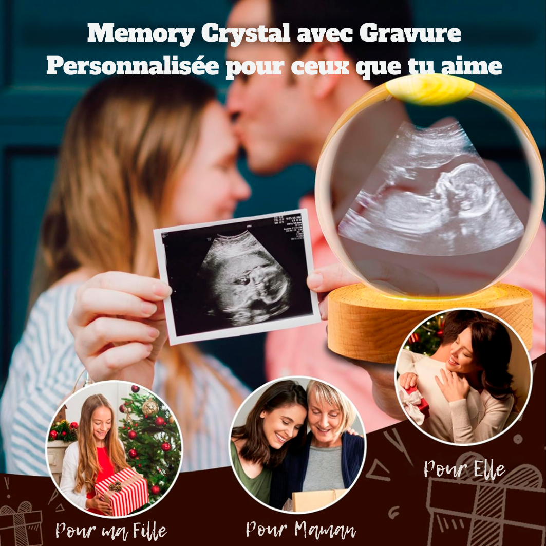 Memory Crystal™ avec Gravure Personnalisée