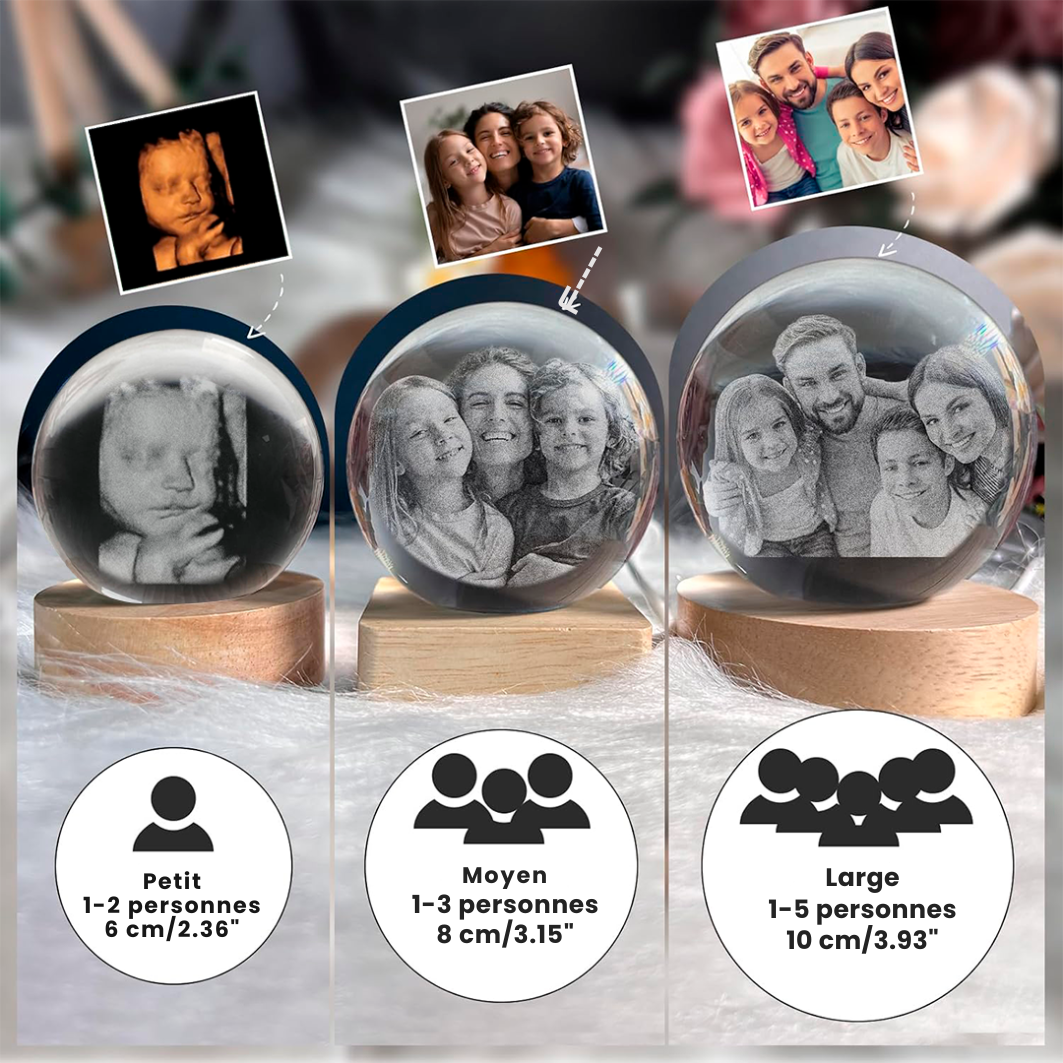 Memory Crystal™ avec Gravure Personnalisée