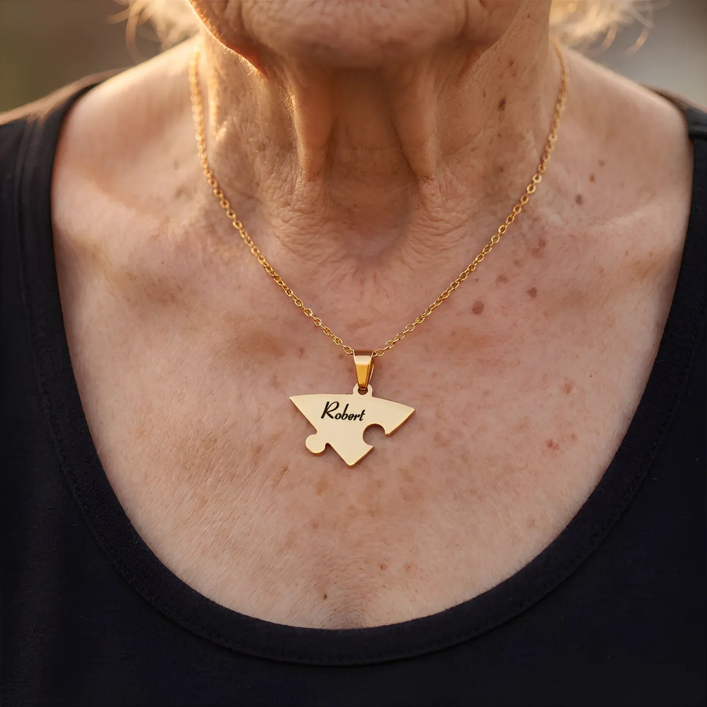 Liaison™ - Collier puzzle famille personnalisé