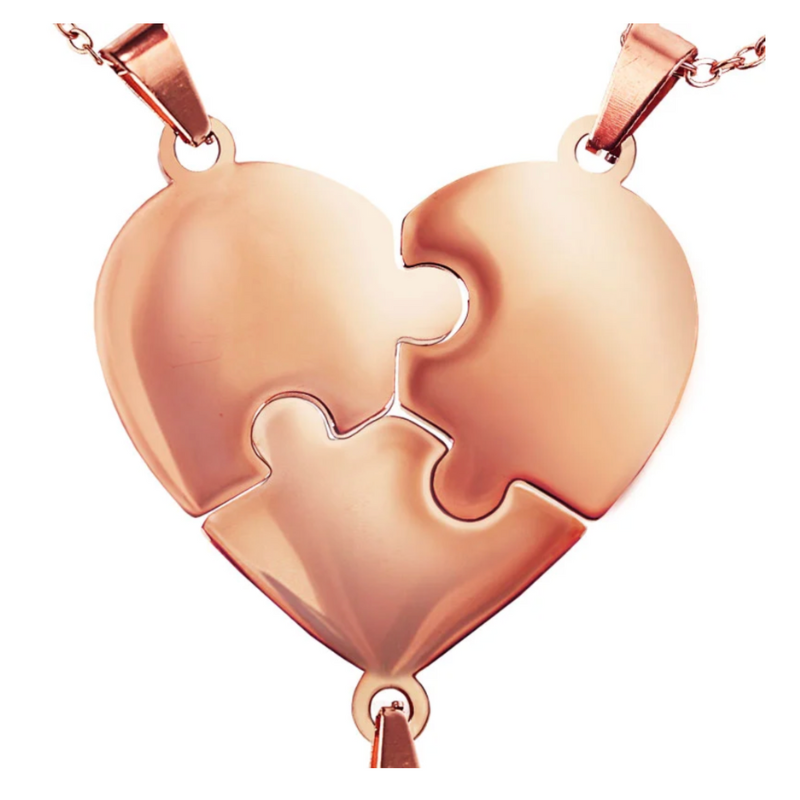 Liaison™ - Collier puzzle famille personnalisé