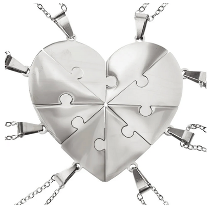 Liaison™ - Collier puzzle famille personnalisé