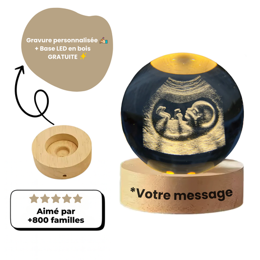 Memory Crystal™ avec Gravure Personnalisée